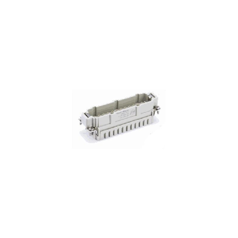 Insert HE, Raccordement à vis, mâle, 24 pin, 16A, Polycarbonate, 24B|48B 